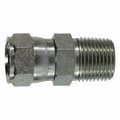 Midland Metal Swivel Nut Adapter, 151612 x 1 Nominal, Female JIC Flare x MNPT, Steel 65051616